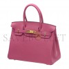 HERMES MASTER BIRKIN 25 TOGO LEATHER PINK BAG BK25X9SWCD (25*20*13cm)