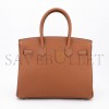 HERMÈS BIRKIN 30 TOGO LEATHER GOLDEN BROWN GOLD BUCKLE BAG 5375750663 (30*23*15cm)
