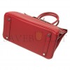 HERMÈS BIRKIN 35 TOGO LEATHER FLAG RED SILVER BUCKLE BAG H028369CK05 (35*28*18cm)