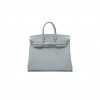 HERMES BIRKIN 30 TOGO LEATHER PEARL GREY SILVER BUCKLE BAG H028369CK08 (30*23*15cm)