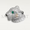 CARTIER PANTHÈRE 18K WHITE GOLD, DIAMONDS, EMERALDS, ONYX DE CARTIER EARRINGS N8050700