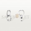 CARTIER LOVE WHITE GOLD EARRINGS, TRANSFORMABLE, SEMI-PAVED N8515242