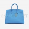 HERMÈS MASTER BIRKIN 25 TOGO LEATHER BLUE GOLD BUCKLE BAG MSBK2300910 (25*20*13cm)