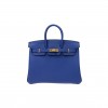 HERMES BIRKIN 30 TOGO LEATHER ELECTRIC BLUE GOLD BUCKLE BK257TTGGP (30*23*15cm)