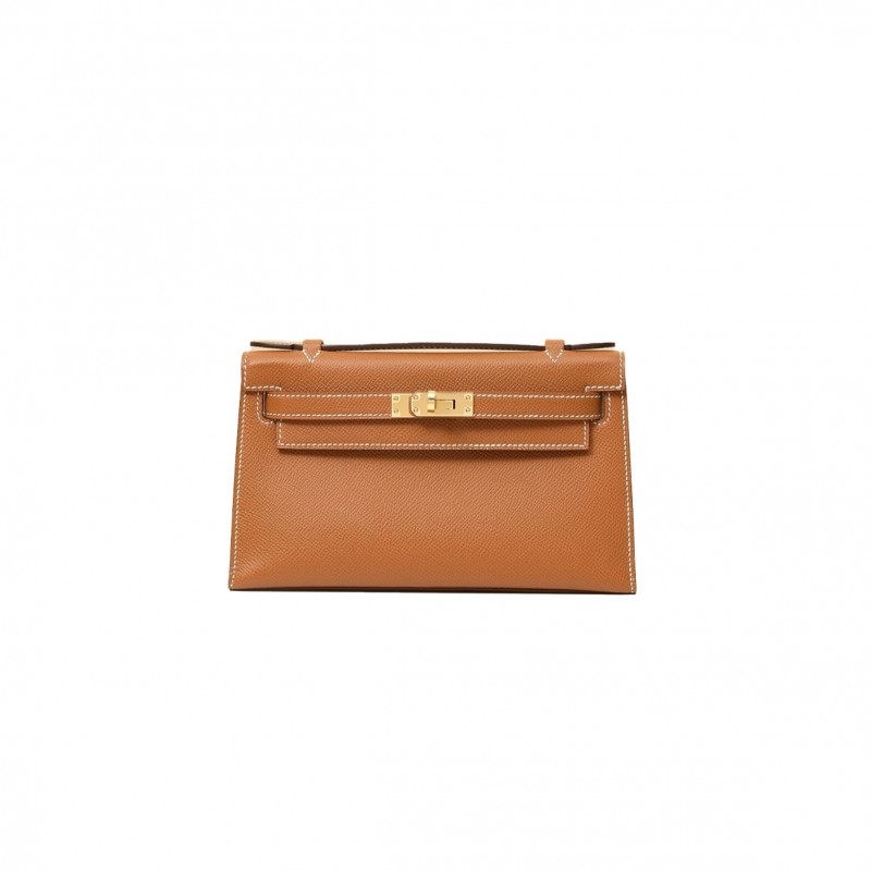 HERMES MASTER MINI KELLY FIRST GENERATION EPSOM GOLDEN BROWN (22*14*7cm) 