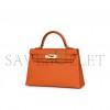 HERMES MINI KELLY SELLIER  ORANGE (22*14*7cm) 