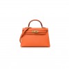 HERMES MINI KELLY SELLIER  ORANGE (22*14*7cm) 