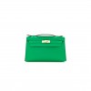 HERMÈS MASTER SWIFT KELLY POCHETTE CLUTCH MENTHE (22*14*7cm) 