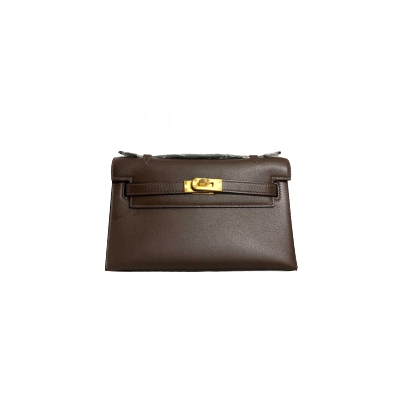 HERMÈS MASTER KELLY CLUTCH LEATHER CLUTCH BAG (22*14*7cm) 