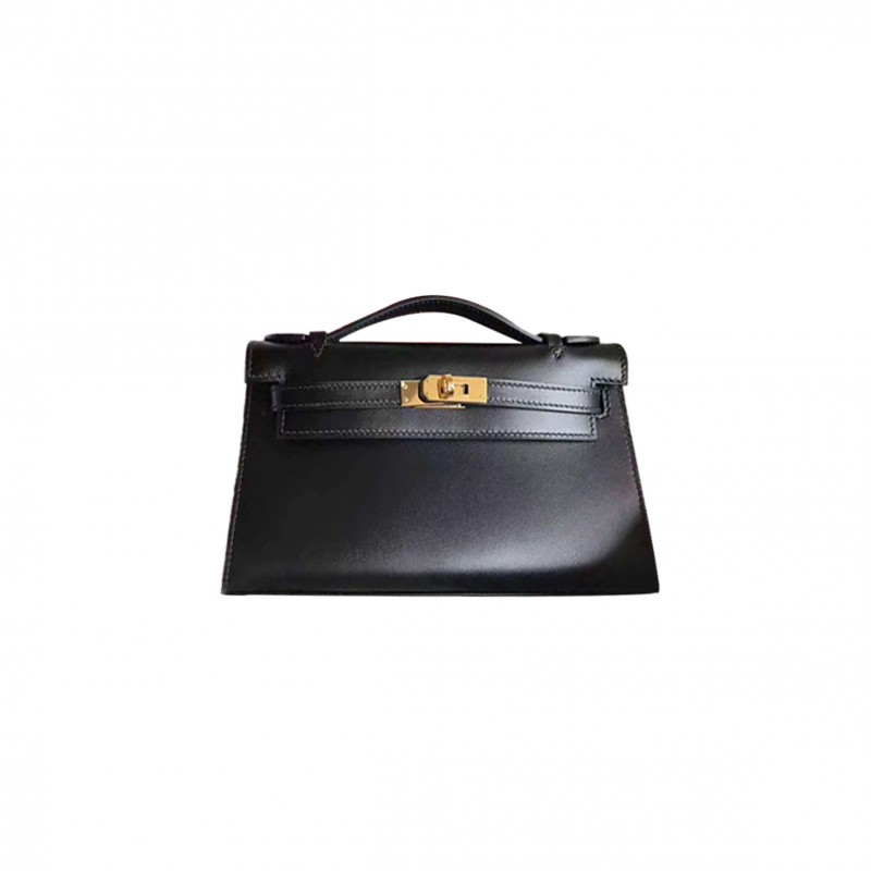 HERMÈS MASTER MINI KELLY BAG BLACK GOLD (22*14*7cm)