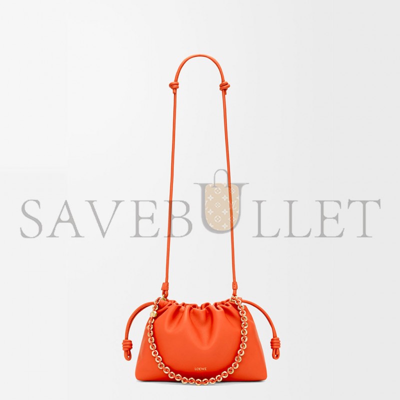 LOEWE MEDIUM FLAMENCO PURSE IN MELLOW NAPPA LAMBSKIN 0011180825 (30*20*10.5cm)