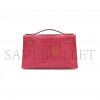 HERMÈS MASTER A SHINY FUCHSIA SALVATOR LIZARD KELLY POCHETTE WITH PALLADIUM HARDWARE (22*14*7cm) 
