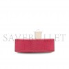 HERMÈS MASTER A SHINY FUCHSIA SALVATOR LIZARD KELLY POCHETTE WITH PALLADIUM HARDWARE (22*14*7cm) 