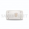 HERMÈS MASTER BIRKIN 30 SWIFT WHITE AND GREY WITH SILVER BUCKLE 321877 (30*22*15cm)