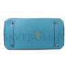 HERMÈS MASTER BIRKIN 35 SWIFT AND TOGO LACE SERIES DENIM BLUE SILVER BUCKLE H082650CK05 (35*28*18cm)