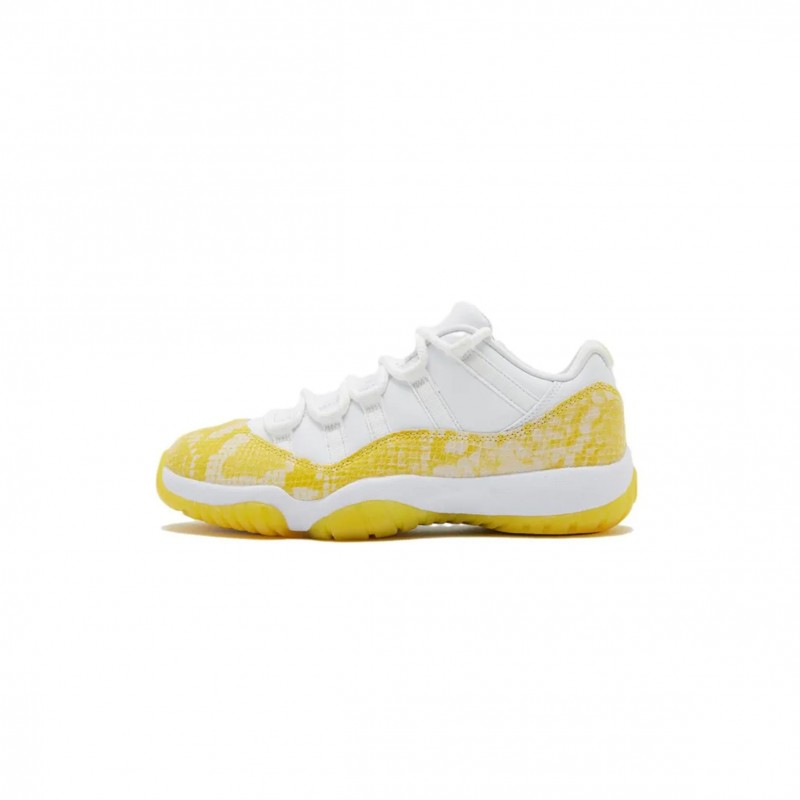 NIKE JORDAN 11 RETRO LOWYELLOW SNAKESKIN AH7860-107