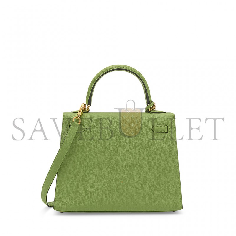 HERMÈS EPSOM KELLY 25 WITH GOLD HARDWARE (25*17*7cm) 