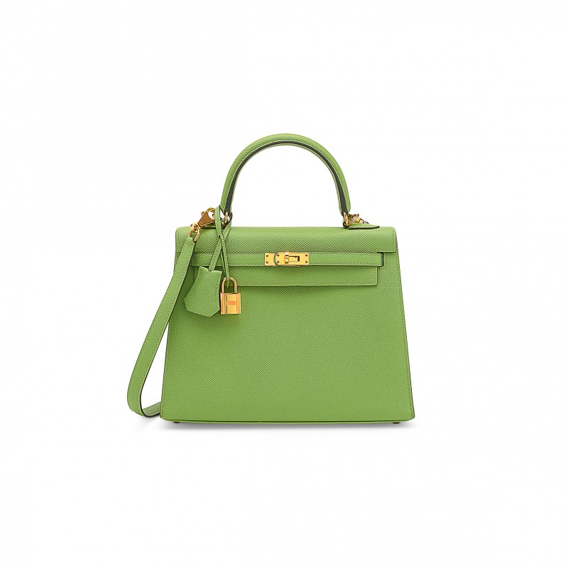 HERMÈS EPSOM KELLY 25 WITH GOLD HARDWARE (25*17*7cm) 