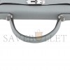 HERMÈS KELLY 28 TOGO BLUE GLACIER SILVER METAL FITTINGS (28*22*10cm) 
