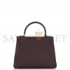 HERMÈS CHOCOLATE TOGO KELLY 28 RETOURNE GOLD HARDWARE (28*22*10cm) 