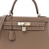 HERMÈS TOGO KELLY RETOURNE 28 ETOUPE (28*22*10cm) 