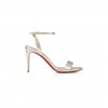 CHRISTIAN LOUBOUTIN LOUBIGIRL 85MM STRAPPY SANDALS-LEATHER-PLATINE-WOMEN 1240041G306 CHRISTIAN LOUBOUTIN LOUBIGIRL 85MM STRAPPY SANDALS-LEATHER-PLATINE-WOMEN 1240041G306