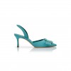 MANOLO BLAHNIK GIBSLIUS LIGHT BLUE SUEDE PEARL BUCKLE SLINGBACK PUMPS 125-2897-0003 MANOLO BLAHNIK GIBSLIUS LIGHT BLUE SUEDE PEARL BUCKLE SLINGBACK PUMPS 125-2897-0003