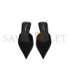 YSL BARBARA MULES IN SATIN CREPE 7869079QN001000 YSL BARBARA MULES IN SATIN CREPE 7869079QN001000