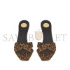 YSL JILL MULES IN LEOPARD GROSGRAIN 825270AAESW2094 YSL JILL MULES IN LEOPARD GROSGRAIN 825270AAESW2094
