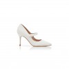 MANOLO BLAHNIK CAMPARIPEARL WHITE CREPE DE CHINE MARY JANE PUMPS 424-2023-0001 MANOLO BLAHNIK CAMPARIPEARL WHITE CREPE DE CHINE MARY JANE PUMPS 424-2023-0001