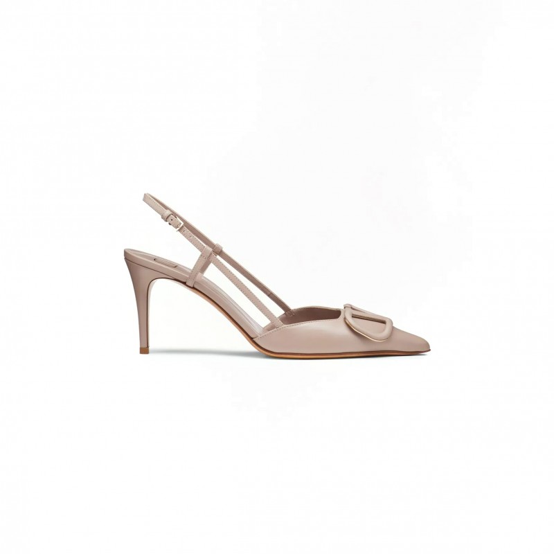 VALENTINO VLOGO SIGNATURE CALFSKIN SLINGBACK PUMP 80MM 3.15IN 5W2S0R01MZF_P45 VALENTINO VLOGO SIGNATURE CALFSKIN SLINGBACK PUMP 80MM 3.15IN 5W2S0R01MZF_P45