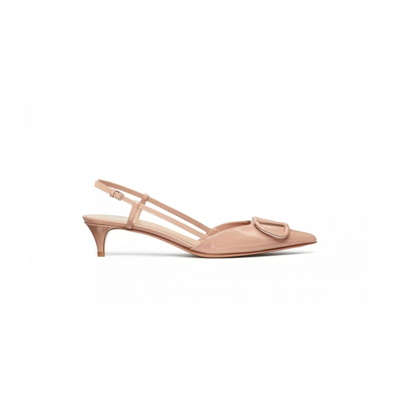 VALENTINO VLOGO SIGNATURE PATENT LEATHER SLINGBACK PUMP 40MM 1.6IN 5W2S0Q70TMK_GF9 VALENTINO VLOGO SIGNATURE PATENT LEATHER SLINGBACK PUMP 40MM 1.6IN 5W2S0Q70TMK_GF9