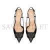 VALENTINO VLOGO SIGNATURE PATENT LEATHER SLINGBACK PUMP 80MM 3.15IN 5W2S0R01TMK_0NO VALENTINO VLOGO SIGNATURE PATENT LEATHER SLINGBACK PUMP 80MM 3.15IN 5W2S0R01TMK_0NO