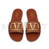 VALENTINO VLOGO SIGNATURE SLIDE SANDAL IN GRAINY COWHIDE WITH ACCESSORY 3W2S0M21HWS_0CR VALENTINO VLOGO SIGNATURE SLIDE SANDAL IN GRAINY COWHIDE WITH ACCESSORY 3W2S0M21HWS_0CR