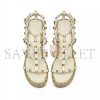 VALENTINO ROCKSTUD CALFSKIN WEDGE SANDAL WITH STRAPS 95MM 5W2S0F95EMP_I16 VALENTINO ROCKSTUD CALFSKIN WEDGE SANDAL WITH STRAPS 95MM 5W2S0F95EMP_I16