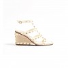 VALENTINO ROCKSTUD WEDGE SANDAL IN CALFSKIN WITH CORNELY EMBROIDERY 80MM 6W0S0IJ8HJQ_098 VALENTINO ROCKSTUD WEDGE SANDAL IN CALFSKIN WITH CORNELY EMBROIDERY 80MM 6W0S0IJ8HJQ_098