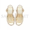 VALENTINO VLOGO CUT-OUT WEDGE SANDAL IN LAMINATED NAPPA LEATHER 110MM 4W2S0IJ6KPZ_YH4 VALENTINO VLOGO CUT-OUT WEDGE SANDAL IN LAMINATED NAPPA LEATHER 110MM 4W2S0IJ6KPZ_YH4