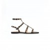 VALENTINO ROCKSTUD FLAT CALFSKIN SANDAL WITH STRAPS 5W2S0A05VOD_0NO VALENTINO ROCKSTUD FLAT CALFSKIN SANDAL WITH STRAPS 5W2S0A05VOD_0NO