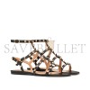 VALENTINO ROCKSTUD FLAT CALFSKIN SANDAL WITH STRAPS 5W2S0A05VOD_0NO VALENTINO ROCKSTUD FLAT CALFSKIN SANDAL WITH STRAPS 5W2S0A05VOD_0NO