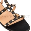 VALENTINO ROCKSTUD FLAT CALFSKIN SANDAL WITH STRAPS 5W2S0A05VOD_0NO VALENTINO ROCKSTUD FLAT CALFSKIN SANDAL WITH STRAPS 5W2S0A05VOD_0NO