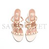 VALENTINO ROCKSTUD SLIDE SANDAL IN CALFSKIN WITH CABOCHON STONES 60MM 6W2S0C47MAX_D2K VALENTINO ROCKSTUD SLIDE SANDAL IN CALFSKIN WITH CABOCHON STONES 60MM 6W2S0C47MAX_D2K