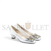 VALENTINO PRESHOES PUMPS IN LAMINATED NAPPA WITH 45MM CRYSTALS 6W2S0LM3QCB_BTP VALENTINO PRESHOES PUMPS IN LAMINATED NAPPA WITH 45MM CRYSTALS 6W2S0LM3QCB_BTP