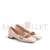 VALENTINO MARY-JANE PRESHOES BALLERINA IN KIDSKIN WITH JEWEL BUTTON 20MM 6W2S0LL7DHS_D3Y VALENTINO MARY-JANE PRESHOES BALLERINA IN KIDSKIN WITH JEWEL BUTTON 20MM 6W2S0LL7DHS_D3Y