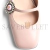 VALENTINO MARY-JANE PRESHOES BALLERINA IN KIDSKIN WITH JEWEL BUTTON 20MM 6W2S0LL7DHS_D3Y VALENTINO MARY-JANE PRESHOES BALLERINA IN KIDSKIN WITH JEWEL BUTTON 20MM 6W2S0LL7DHS_D3Y