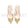 VALENTINO VLOGO SIGNATURE SLINGBACK PUMP IN LAMINATED NAPPA LEATHER 80MM 6W2S0R01LUY_9MR VALENTINO VLOGO SIGNATURE SLINGBACK PUMP IN LAMINATED NAPPA LEATHER 80MM 6W2S0R01LUY_9MR