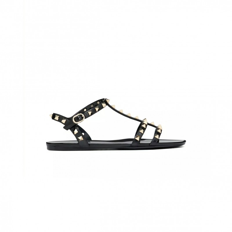 VALENTINO ROCKSTUD FLAT RUBBER SANDAL 5W2S0H38PVS_0NO VALENTINO ROCKSTUD FLAT RUBBER SANDAL 5W2S0H38PVS_0NO