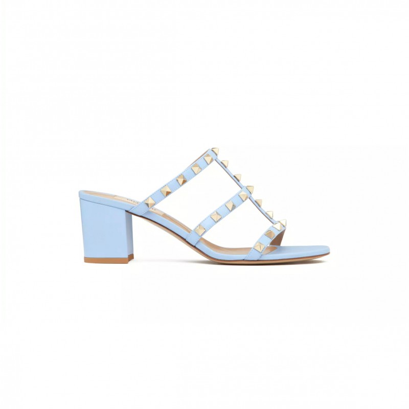 VALENTINO ROCKSTUD CALFSKIN LEATHER SLIDE SANDAL 60 MM 4W2S0C47VOD_ZQW VALENTINO ROCKSTUD CALFSKIN LEATHER SLIDE SANDAL 60 MM 4W2S0C47VOD_ZQW