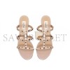 VALENTINO ROCKSTUD CALFSKIN LEATHER SLIDE SANDAL 60 MM 5W2S0C47VOD_P45 VALENTINO ROCKSTUD CALFSKIN LEATHER SLIDE SANDAL 60 MM 5W2S0C47VOD_P45