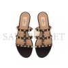 VALENTINO ROCKSTUD FLAT SLIDE SANDAL 5W2S0C49VOD_0NO VALENTINO ROCKSTUD FLAT SLIDE SANDAL 5W2S0C49VOD_0NO