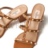 VALENTINO ROCKSTUD CALFSKIN LEATHER SLIDE SANDAL 60 MM 4W2S0C47VOD_KEL VALENTINO ROCKSTUD CALFSKIN LEATHER SLIDE SANDAL 60 MM 4W2S0C47VOD_KEL